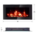 Ver imagem 4 de Lareira Elétrica Efeito em Chamas Aquecedor Elétrico 220v