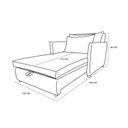 Ver imagem 6 de Poltrona Cama Mônica Suede Decorativa Confortável Moderna Sala Quarto Recepção