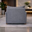 Ver imagem 4 de Poltrona Cama Mônica Suede Decorativa Confortável Moderna Sala Quarto Recepção