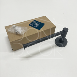 Porta Papel Higiênico Papeleira de Parede Preto Fosco Inox Suporte Papel Banheiro Acessório Lavabo - 5