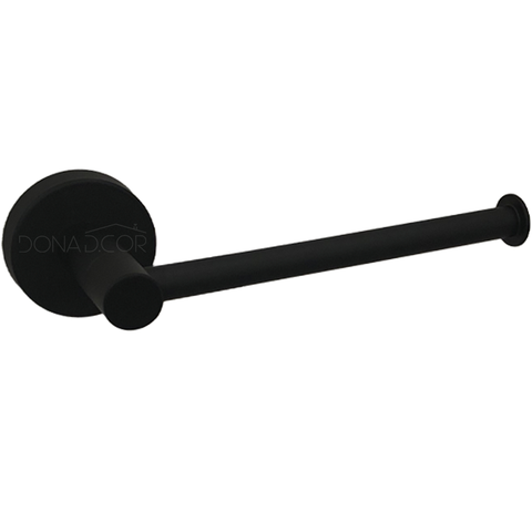 Porta Papel Higiênico Papeleira de Parede Preto Fosco Inox Suporte Papel Banheiro Acessório Lavabo