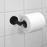 Porta Papel Higiênico Papeleira de Parede Preto Fosco Inox Suporte Papel Banheiro Acessório Lavabo - 2