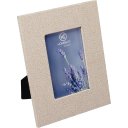 Ver imagem 1 de Porta Retratos 10x15 Home&co Linho 24x19xcm Bege Painel Quadro para Fotos