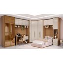 Ver imagem 3 de Guarda Roupa Modulo Ponte 2 Portas Setiba Plus Carvalho/off White