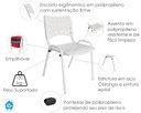 Ver mais imagens de Kit com 8 Cadeiras ISO para Escola Escritório Comércio Branca Base Branca Ecomhome