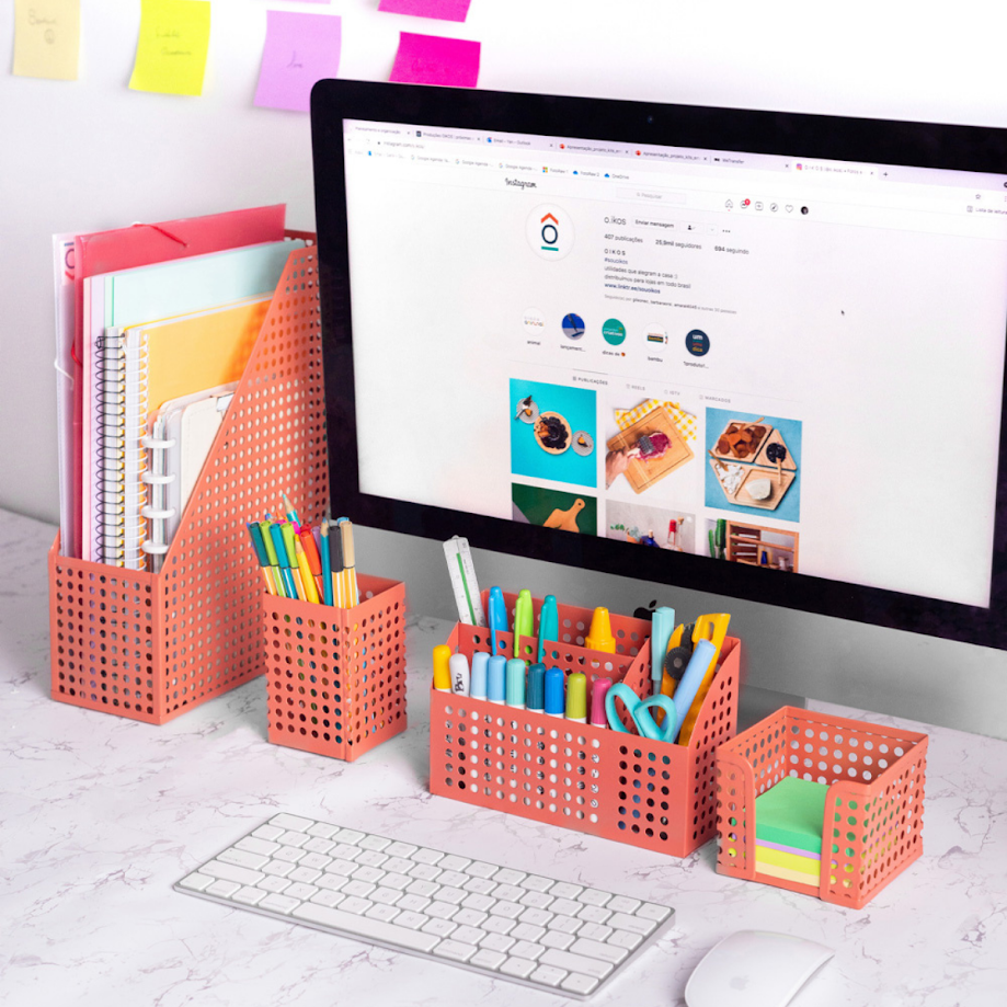 Ver imagem 4 de PORTA BLOCO DE ANOTACOES E NOTAS ADESIVAS:LARANJA