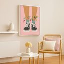 Ver imagem 4 de Quadro Canvas Quarto Menina Adolescente 90x60cm Mold Branca