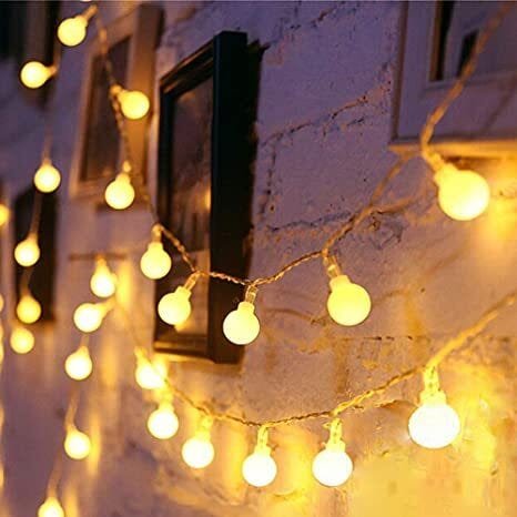 Fio de LED 20 Lâmpadas a Pilha - Luz Amarela