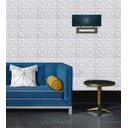 Ver imagem 3 de Kit 30 Placas PVC 3d Revestimento De Parede Decorativa Estrelar 25 cm