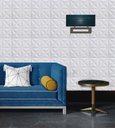 Ver imagem 3 de Kit 30 Placas PVC 3d Revestimento De Parede Decorativa Estrelar 25 cm