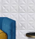 Ver imagem 1 de Kit 30 Placas PVC 3d Revestimento De Parede Decorativa Estrelar 25 cm