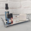 Ver imagem 3 de Bandeja Decorativa Espelhada para Aparador Banheiro Bar Perfumes Aço Inox Duler 16,5 x 30,5cm