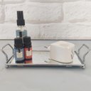 Ver imagem 6 de Bandeja Decorativa Espelhada para Aparador Banheiro Bar Perfumes Aço Inox Duler 16,5 x 30,5cm
