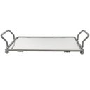 Ver imagem 1 de Bandeja Decorativa Espelhada para Aparador Banheiro Bar Perfumes Aço Inox Duler 16,5 x 30,5cm