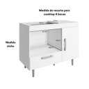 Ver imagem 5 de Balcão Multiuso Nicho de Forno Cooktop 105cm Alecrim Poliman Móveis
