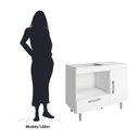 Ver imagem 3 de Balcão Multiuso Nicho de Forno Cooktop 105cm Alecrim Poliman Móveis