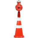 Ver imagem 3 de Sinalizador Solar Viario Cone Kit 4 Uni Sinalizaçao Automatico Led Rua Rodovia Estrada Obra Seguranç