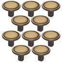 Ver imagem 1 de Kit 10 Puxadores Ouro Velho 1764 Grenade Ponto Móveis Armários Gavetas Torralba