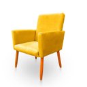 Ver imagem 5 de Poltrona Cadeira para Sala Confortável e Minimalista Nina Suede