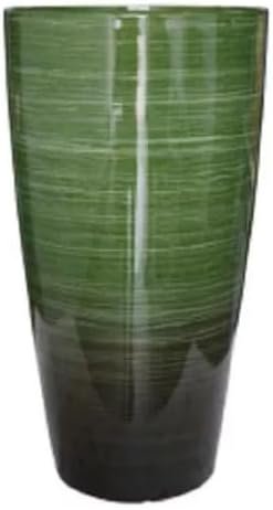 Vaso Grande para Planta para Decoração Sala Varanda Jardim (liso/verde-musgo)