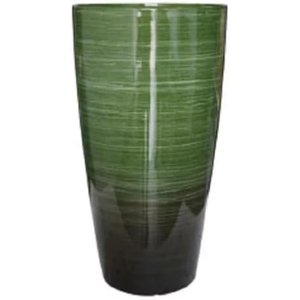 Vaso Grande para Planta para Decoração Sala Varanda Jardim (liso/verde-musgo)
