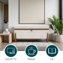 Ver imagem 6 de Puff Recamier Baú Sapateira para Sala Quarto Cama Solteiro 100 Cm Versallies Tecido Boucle