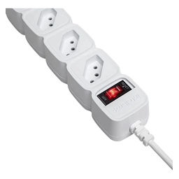 Regua Tomada Filtro De Linha Protetor Energia Intelbras EPE 205 BR Branco - 6
