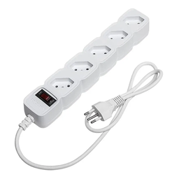 Regua Tomada Filtro De Linha Protetor Energia Intelbras EPE 205 BR Branco - 2