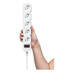 Regua Tomada Filtro De Linha Protetor Energia Intelbras EPE 205 BR Branco - 3