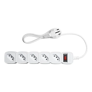 Regua Tomada Filtro De Linha Protetor Energia Intelbras EPE 205 BR Branco
