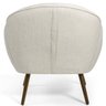 Kit 2 Poltronas Decorativas Fixa com Pés Palito Nina D02 Linho Bege B-298 - Lyam Decor - 8