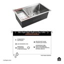 Ver imagem 2 de Cuba para Cozinha Gourmet Inox Workstation com Acessórios Jarauara Pingoo.casa - Prata