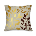 Ver imagem 3 de Kit com 4 Capas para Almofadas Decorativas Dourado Tropical