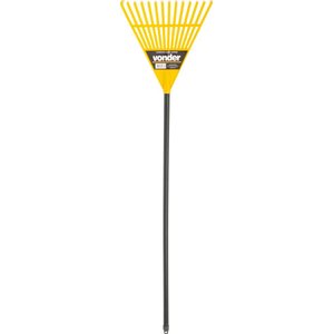 Vassoura para Jardim Plástica 14 Dentes Fixa Vonder