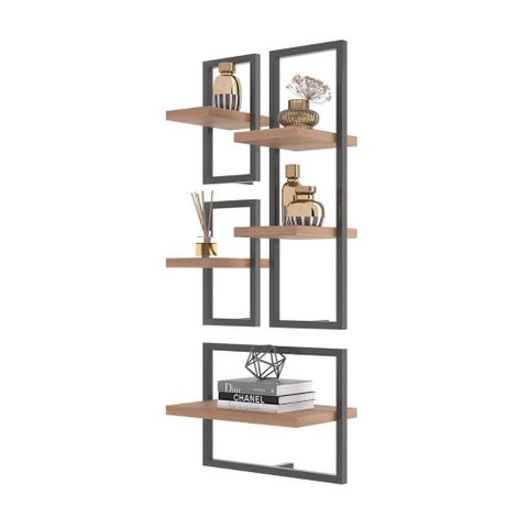 Conjunto 5 Prateleiras Industrial Montana - Pleno