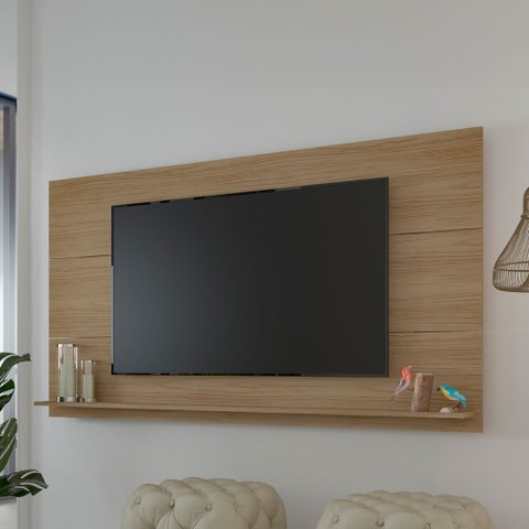 Painel para Tv até 60 Polegadas Slim Carvalho C/ Suporte para Tv - Artely