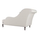 Ver imagem 6 de Divã Recamier Chaise Longue Valentina Clássico com Pés de Madeira Veludo Bege Claro - Abmaza