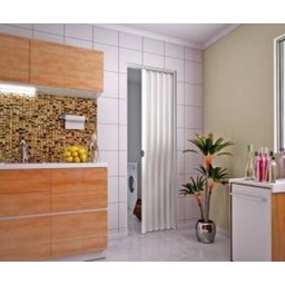 Porta Sanfonada de PVC Plasbil 210 x 90.cm Branco - 3