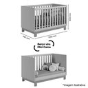 Ver imagem 5 de Berço Mini Cama Infantil Mdp-mdf Q Encanto Slim Branco