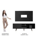 Ver imagem 6 de Rack Madesa Dubai com Pés e Painel para Tv até 58 Polegadas - Preto/rustic 8nd8