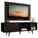 Ver imagem 2 de Rack Madesa Dubai com Pés e Painel para Tv até 58 Polegadas - Preto/rustic 8nd8