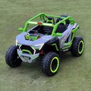 Ver imagem 2 de Carrinho Carro Elétrico Infantil Grande Jipe Off Road 4x4 Utv com Controle Remoto