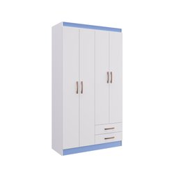 Guarda-roupa Solteiro 4 Portas 2 Gavetas Treviso 104 Móveis Doripel - 2 Guarda-roupa Solteiro 4 Portas 2 Gavetas Treviso 104 Móveis Doripel - 2