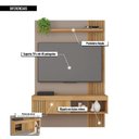 Ver imagem 4 de Painel para Tv até 45 Polegadas Moon Marrom Caemmun