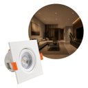 Ver imagem 2 de Spot LED Embutir Quadrado 9W Branco Quente 3000k Branco Orientável Bivolt Opus 87555 Eco ST3322