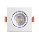 Ver imagem 1 de Spot LED Embutir Quadrado 9W Branco Quente 3000k Branco Orientável Bivolt Opus 87555 Eco ST3322