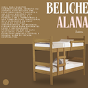 Ver imagem 7 de Beliche Solteiro Leticia Nature de Mdf para Quarto com 2 Colchões 188x88 Incluso