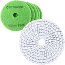 Ver imagem 1 de Kit 5 Un Disco Diamantado Velcro Starfer Verde 100mm Grão 800