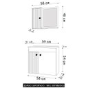 Ver imagem 4 de Gabinete Banheiro com Cuba e Espelheira Munique Preto - Bechara