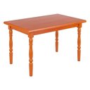 Ver imagem 2 de Mesa Retangular 04 Lugares Pes Torneados 126x80 Cm 103lb Marjori - Mel Brilho